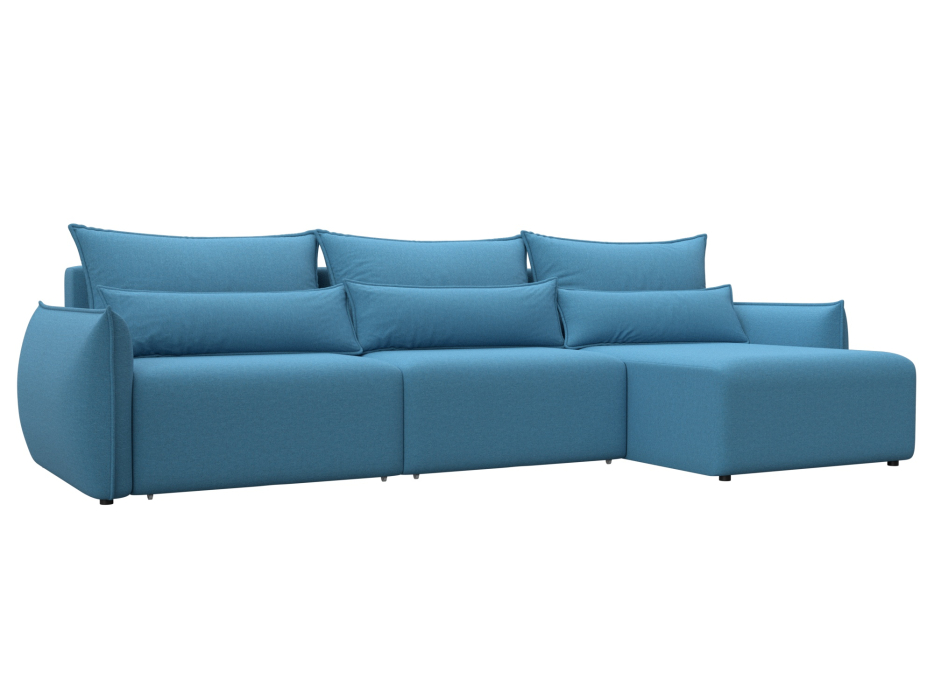 Диваны угловые в гостиную, Диван угловой Лига-051 НПБ Лонг угол универсальный, рогожка Амур