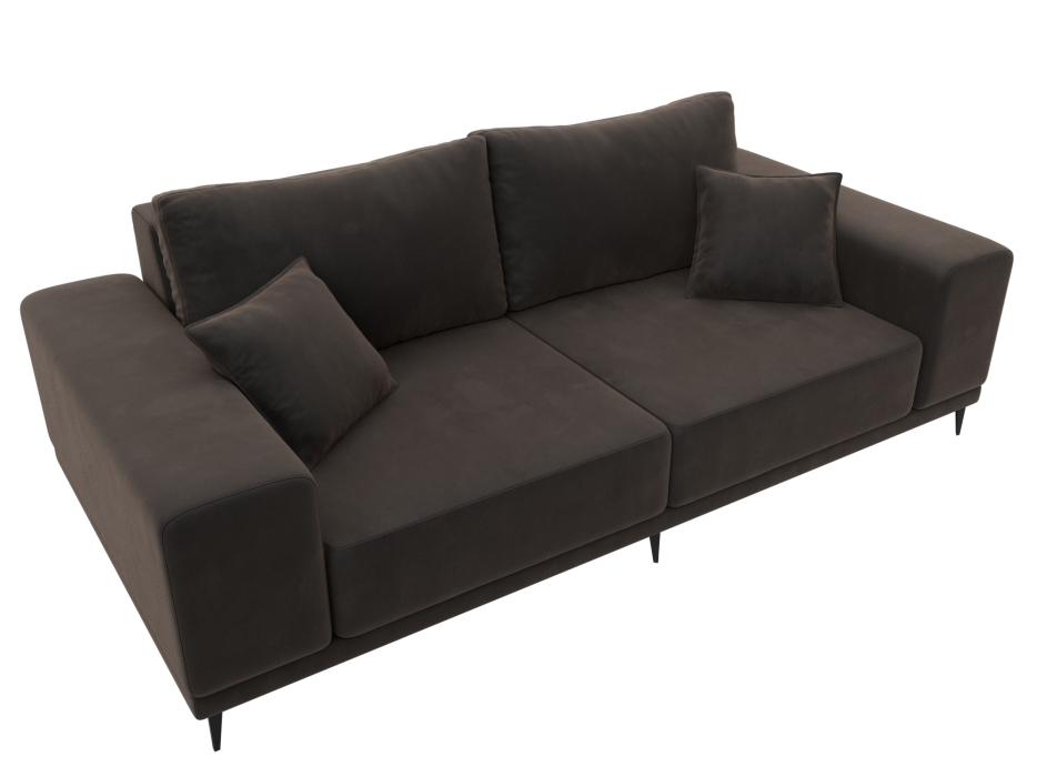 Диваны кровати со спальным местом, Прямой диван Льюес, велюр