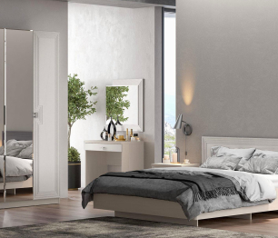 Стол туалетный Лежер ТС-3101, бодега белая, холст белый