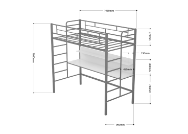 Кровать-чердак Амстердам