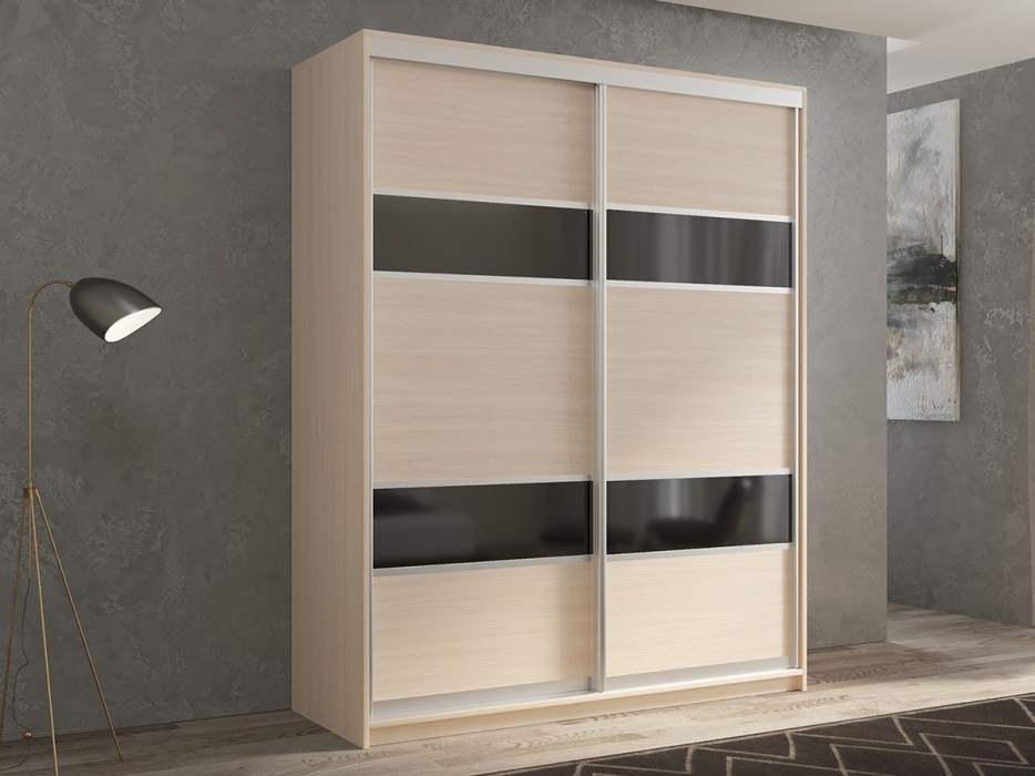 Шкафы-купе 2-х дверные, Шкаф-купе 2х дверный Кааппи 7 140х60