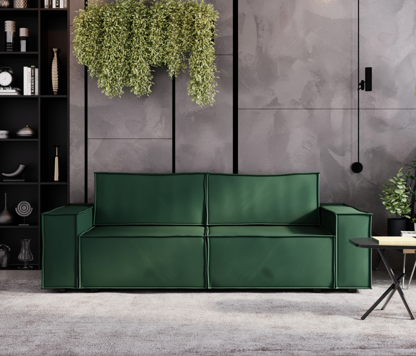 Диваны с ящиком для белья, Диван-кровать Лофт, велюр