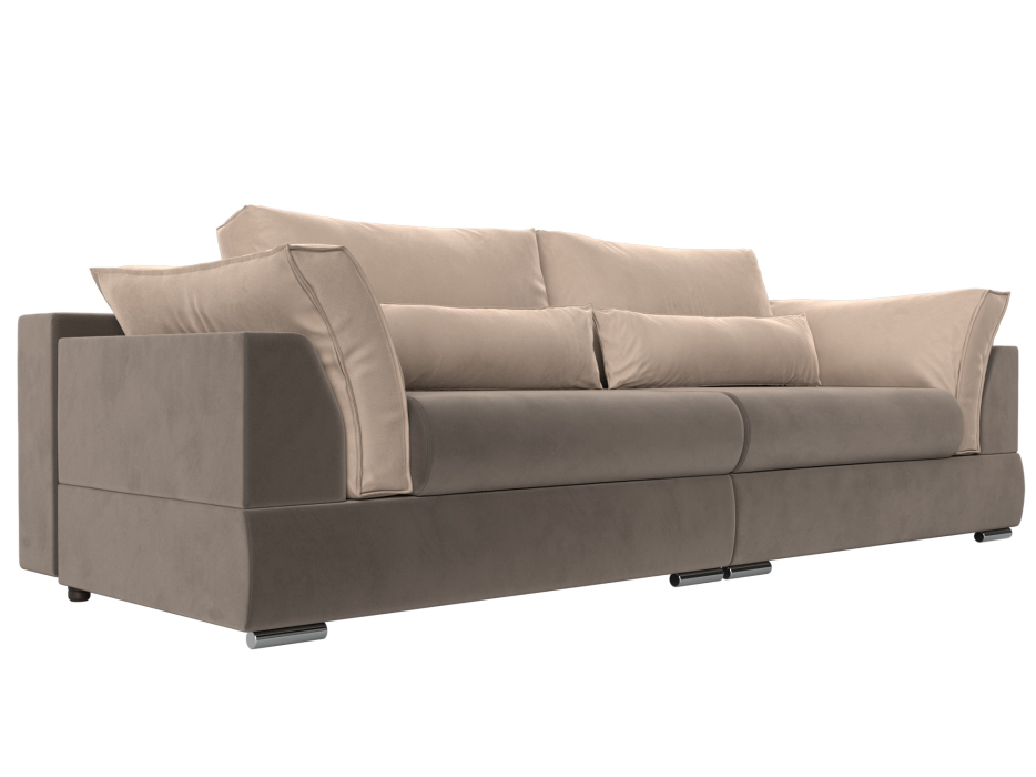 Диваны с ящиком для белья, Прямой диван Пекин, велюр