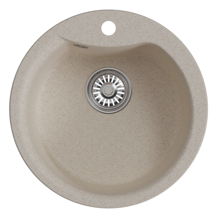 Кухонные мойки, Мойкa ML-GM12 круглая, 480мм (глуб. чаши 210) NEW*