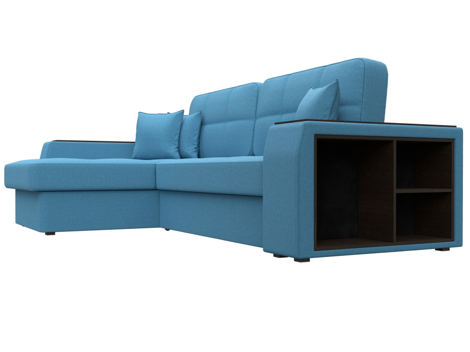 Диваны угловые в гостиную, Диван угловой Брюссель левый угол, рогожка Амур