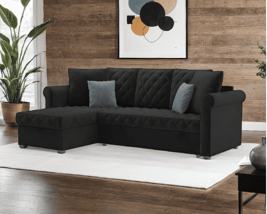 Диваны угловые в гостиную, Диван угловой Берлин (Велюр)