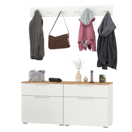 Две обувницы с вешалкой для одежды Октава.