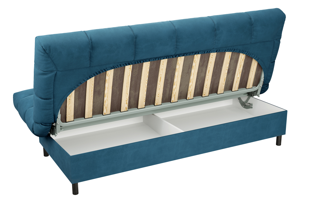 Диваны кровати со спальным местом, Диван прямой ЮТА, с черными ножками