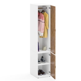 Пенал со штангой для одежды и полкой глубокий Лидер-8 МД 23Б