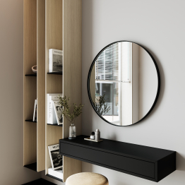 Дизайнерское настенное зеркало GENGLASS Rauntel M в металлической раме