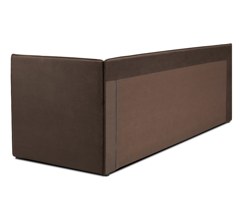 Мягкая кровать, Кровать тахта угловая Гамма с подъемным механизмом, микровелюр