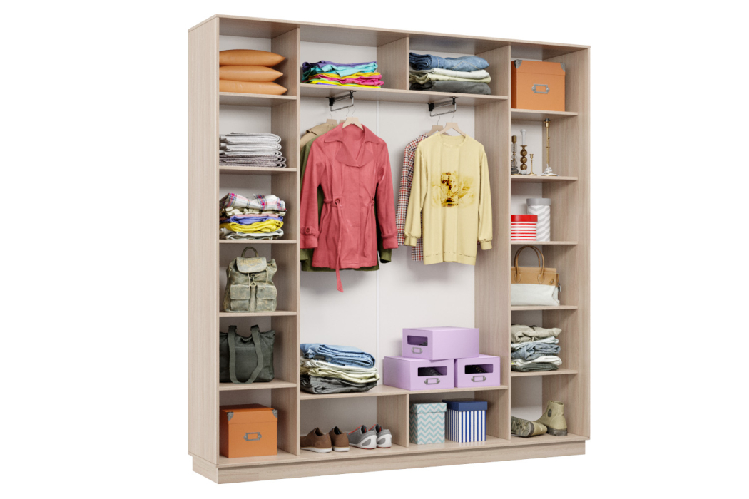 Шкафы-купе 3-х дверные, Шкаф-купе Премьер Лайт 33 (01;02;01) трехдверный