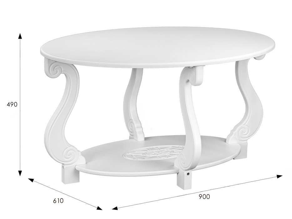 Журнальные столики, Стол журнальный Мебелик Овация (М) ЛАЙТ