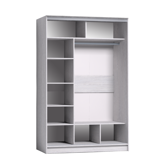 Шкафы-купе 2-х дверные, Шкаф-купе 2-дв  Strike 1350 лдсп/лдсп  (в2105*ш1350*г595)