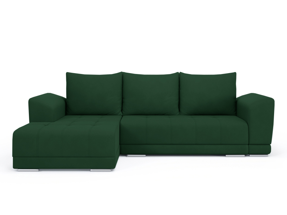 Диваны угловые в гостиную, Диван-кровать угловой Рентон еврокнижка, велюр