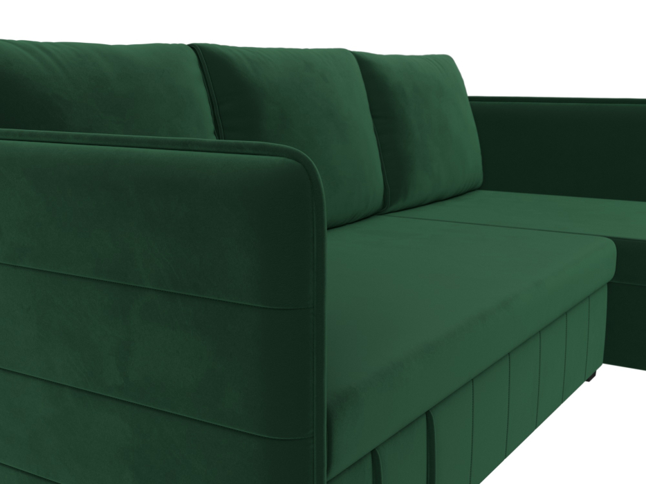 Диваны угловые в гостиную, Диван угловой Слим универсальный угол, велюр