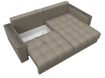 Диван угловой с декором Лига-049 НПБ, экокожа GRIFON