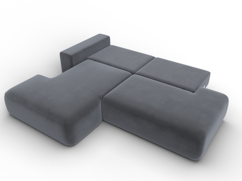 Диваны угловые в гостиную, Диван угловой Лига-036 НПБ Модерн левый угол, велюр