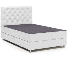 Мягкая кровать, Кровать тахта Шармэль 160 с подъемным механизмом, рогожка / экокожа