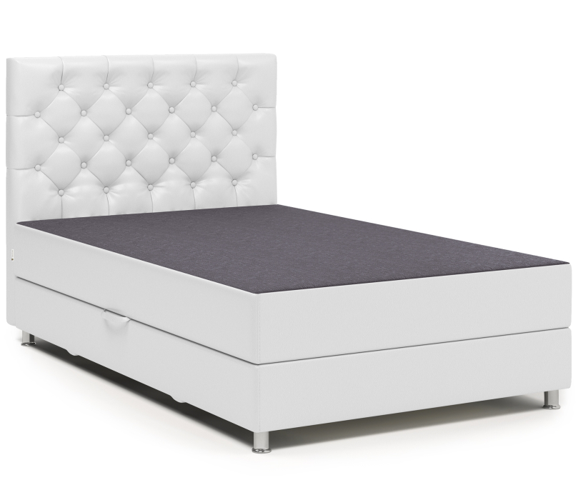 Мягкая кровать, Кровать тахта Шармэль 160 с подъемным механизмом, рогожка / экокожа