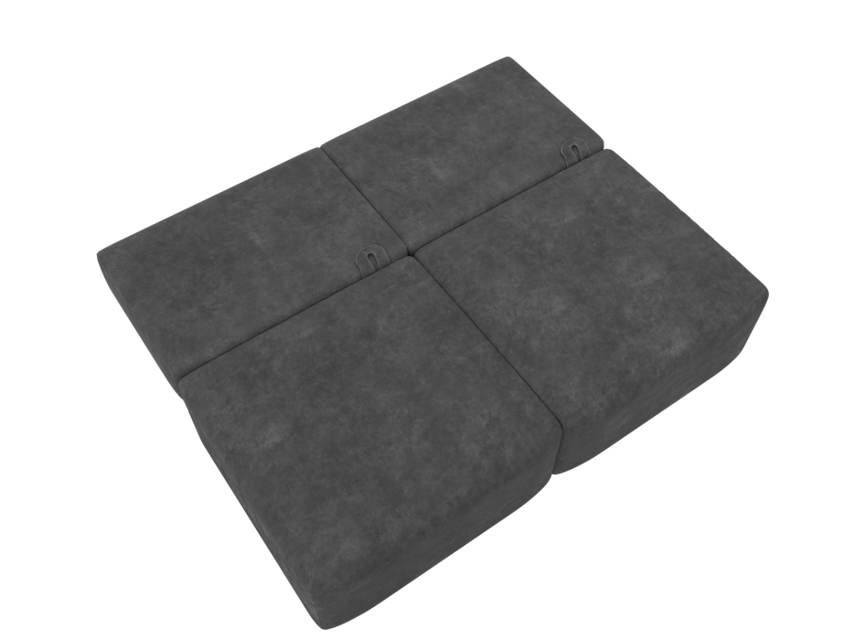 Диваны еврокнижки, Диван прямой модульный Лига-060 НПБ, велюр BRUT