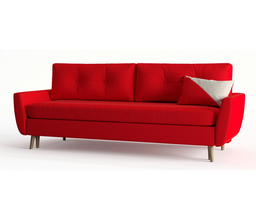 Диваны с ящиком для белья, Диван-кровать Норфолк, независимый пружинный блок, рогожка