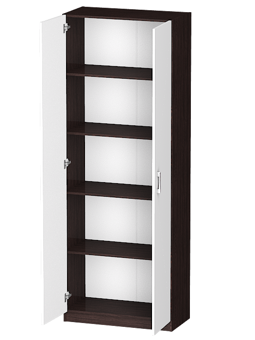 В спальню, Распашной шкаф Лайф с полками 80*40*215 Венге