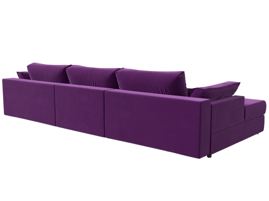 Диваны угловые в гостиную, Угловой диван Пекин Long угол левый, НПБ, микровельвет