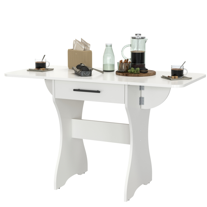 Обеденные столы, Стол обеденный раскладной с ящиком 6-02.120