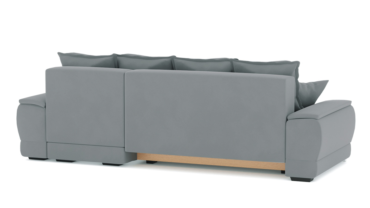 Диваны угловые в гостиную, Диван-кровать угловой Нордвикс Мини, велюр