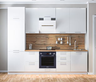 Кухонный гарнитур Регина Белый/Анна МДФ Белый глянец 2,8 м