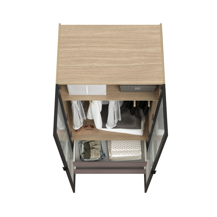 Шкафы распашные, Шкаф-витрина Амьен 16.395