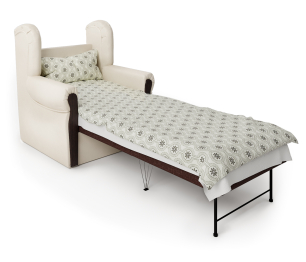 Кресло-кровать Классика М, экокожа/рогожка