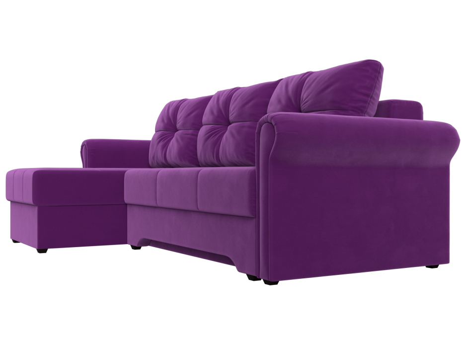 Диваны угловые в гостиную, Угловой диван Леон левый угол, микровельвет
