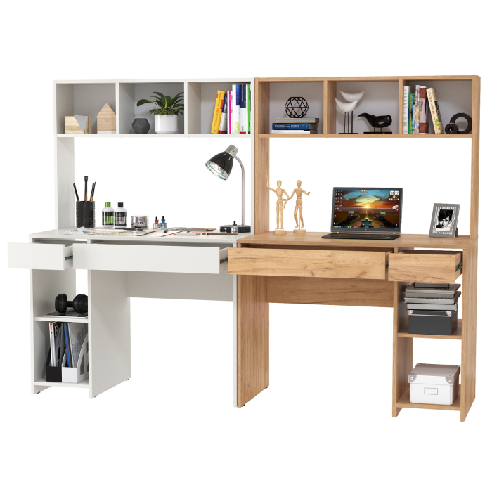 Прямые компьютерные столы, Компьютерный стол для двоих детей Комфорт 12.77F