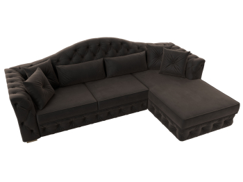 Диван угловой Артис правый угол, велюр