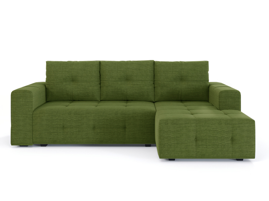 Диваны угловые в гостиную, Диван-кровать угловой Прадо, еврокнижка, рогожка Люкс