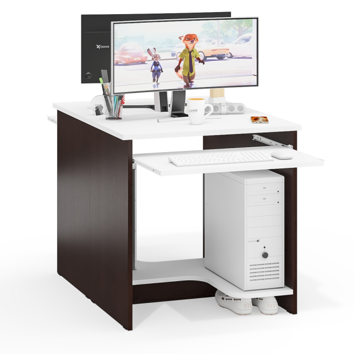 Прямые компьютерные столы, Два стола компьютерных Мебельный двор СК 11-1