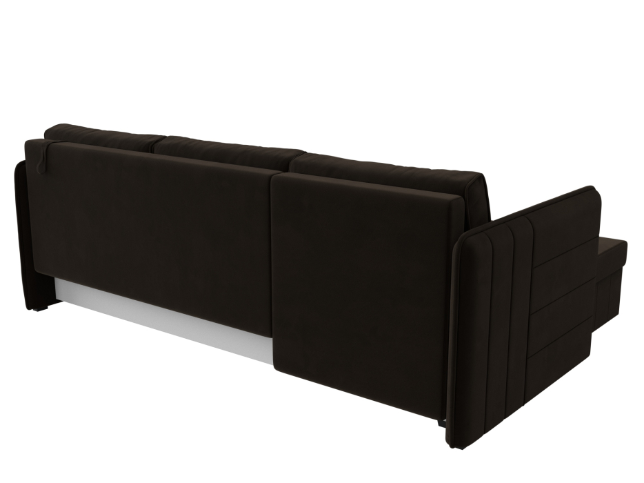 Диваны угловые в гостиную, Угловой диван Слим левый угол, микровельвет