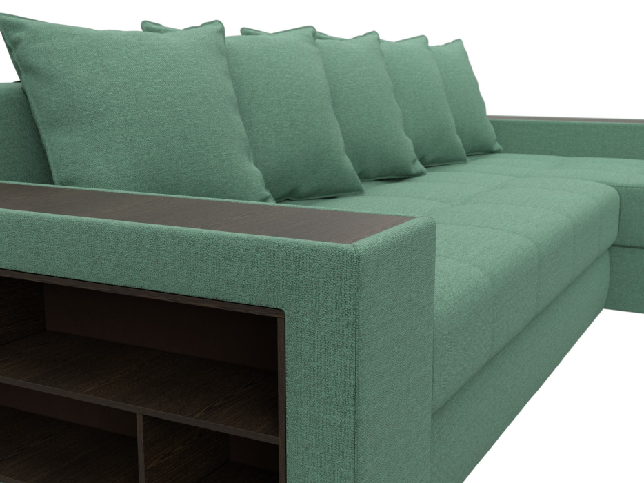 Диваны угловые в гостиную, Диван угловой Дубай правый угол, рогожка Амур