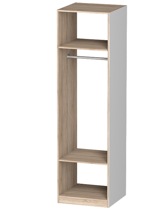 Напольные, Шкаф-Вешалка с зеркалом Лайф 60*60*215