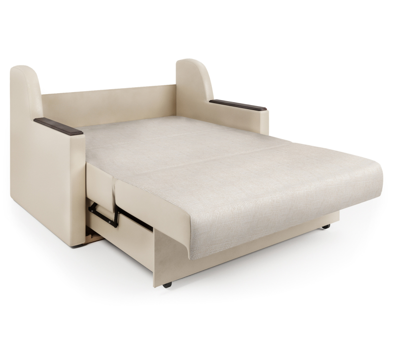 Диваны с ящиком для белья, Диван-кровать Аккорд Д 160, экокожа/шенилл