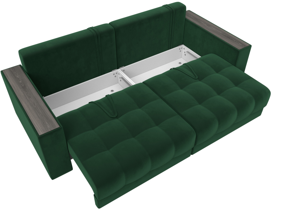 Дизайнерские диваны для гостиной, Диван прямой с декором Лига-049 НПБ, велюр SEVEN