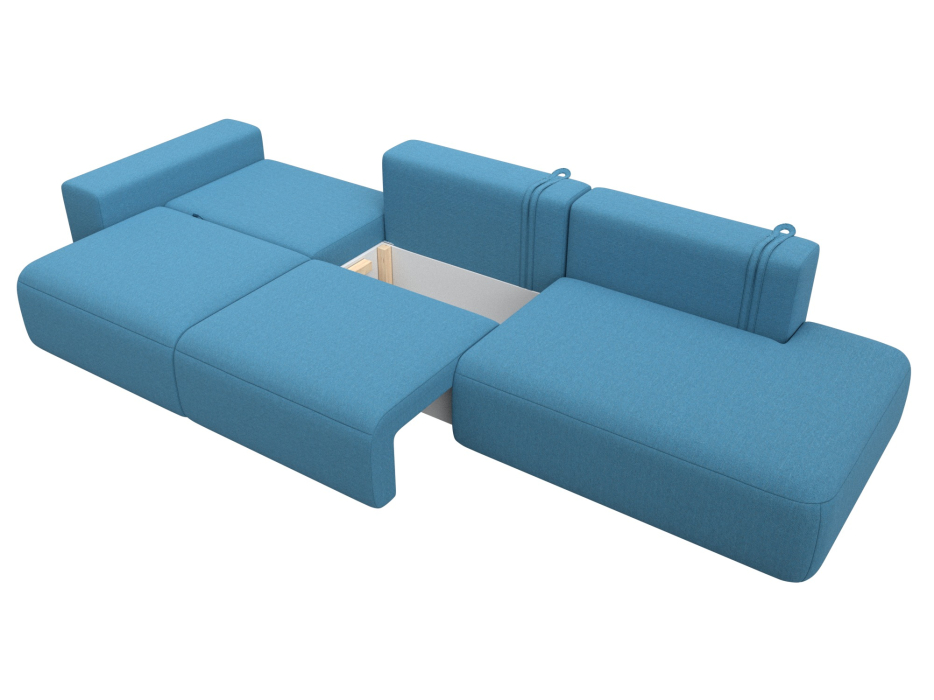 Диваны еврокнижки, Диван прямой Лига-036 НПБ Модерн Лонг подлокотник слева, рогожка Амур