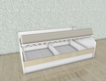 Модульная система Карина Кровать КР-119 Снежный ясень