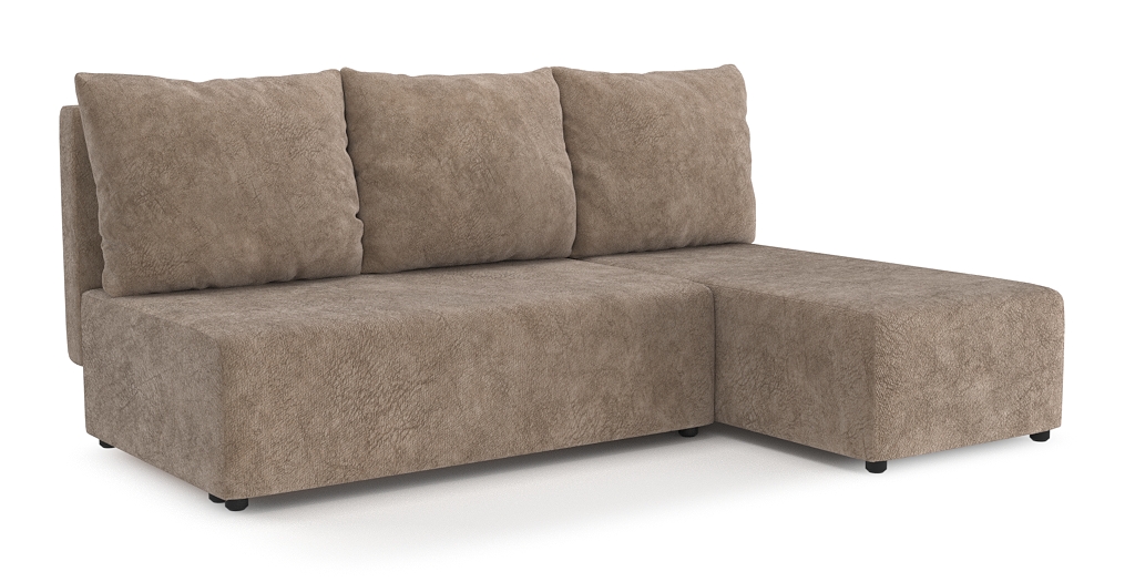 Диваны угловые в гостиную, Угловой диван Каир Lux, велюр, правый