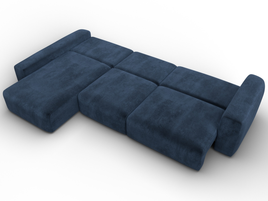 Диваны угловые в гостиную, Диван угловой Лига-066 НПБ Лонг угол левый, велюр TOWER