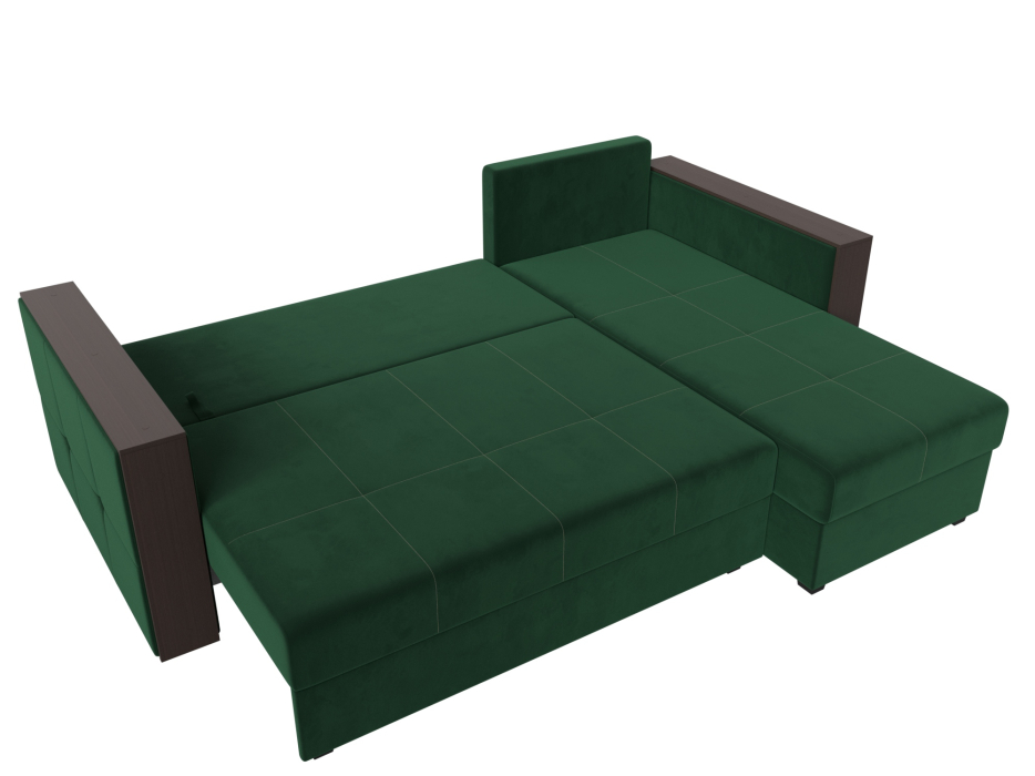 Диваны угловые в гостиную, Угловой диван Валенсия Лайт правый угол, велюр