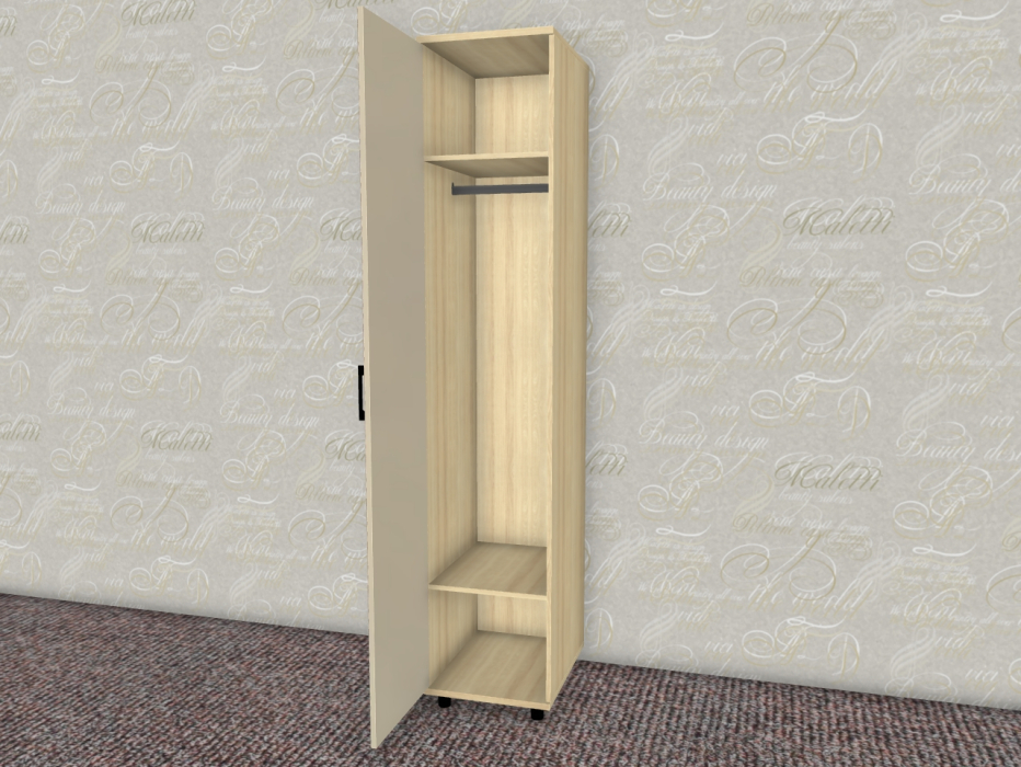 Шкафы одностворчатые, Модульная система Грейс Шкаф ШК-5027  Ясень Асахи
