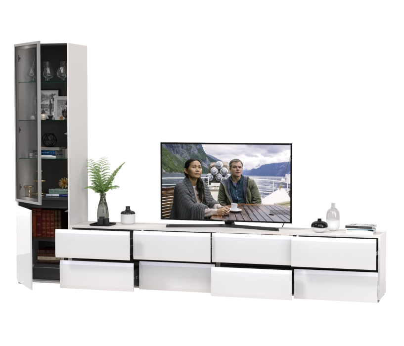 Стенки для гостиной, Стенка в гостиную модульная Сидней № 129